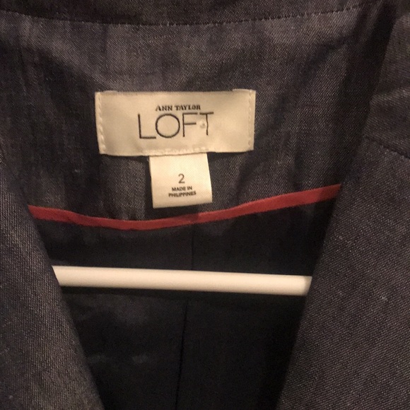 Ann Taylor LOFT Blue Blazer - Size 2 - Picture 3 of 4